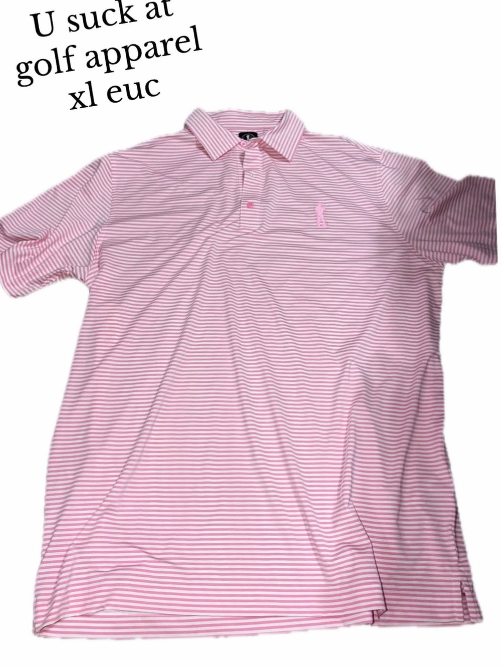 U suck a golf apparel xl polo